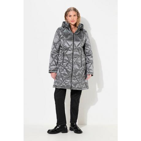 Ulla Popken  HYPRAR Steppjacke, Kapuze, 2-Wege-Zipper, Zipptaschen 