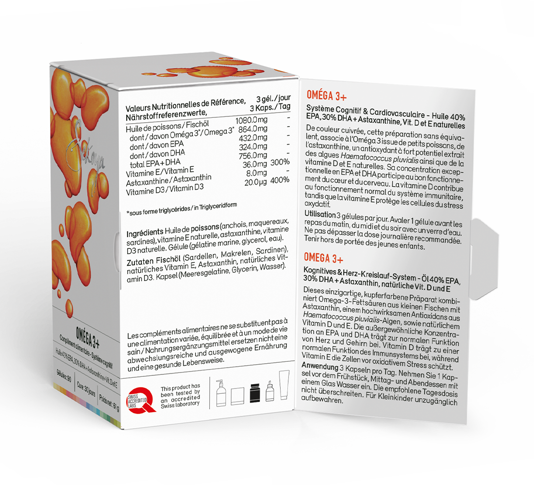 Sekoya Swiss  Omega 3+ | DHA & EPA 