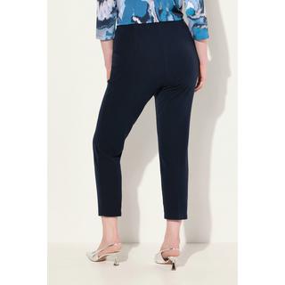 Ulla Popken  Pantalon 7/8, passepoil, taille élastique, jambe slim 