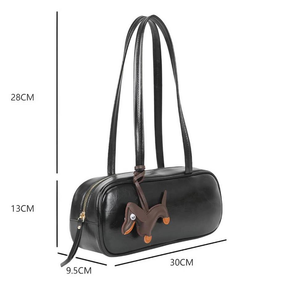 Gallantry Sac Baguette Orné d'un Pendentif Chien  