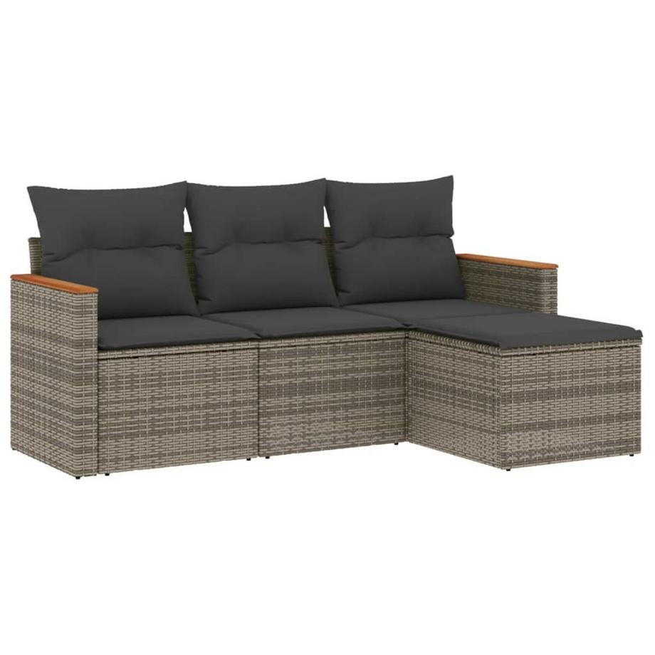 set divano da giardino Polirattan