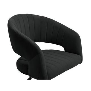 PASCAL MORABITO Chaise de bureau en velours - Noir et doré - Hauteur réglable - TIRIESI de Pascal Morabito  