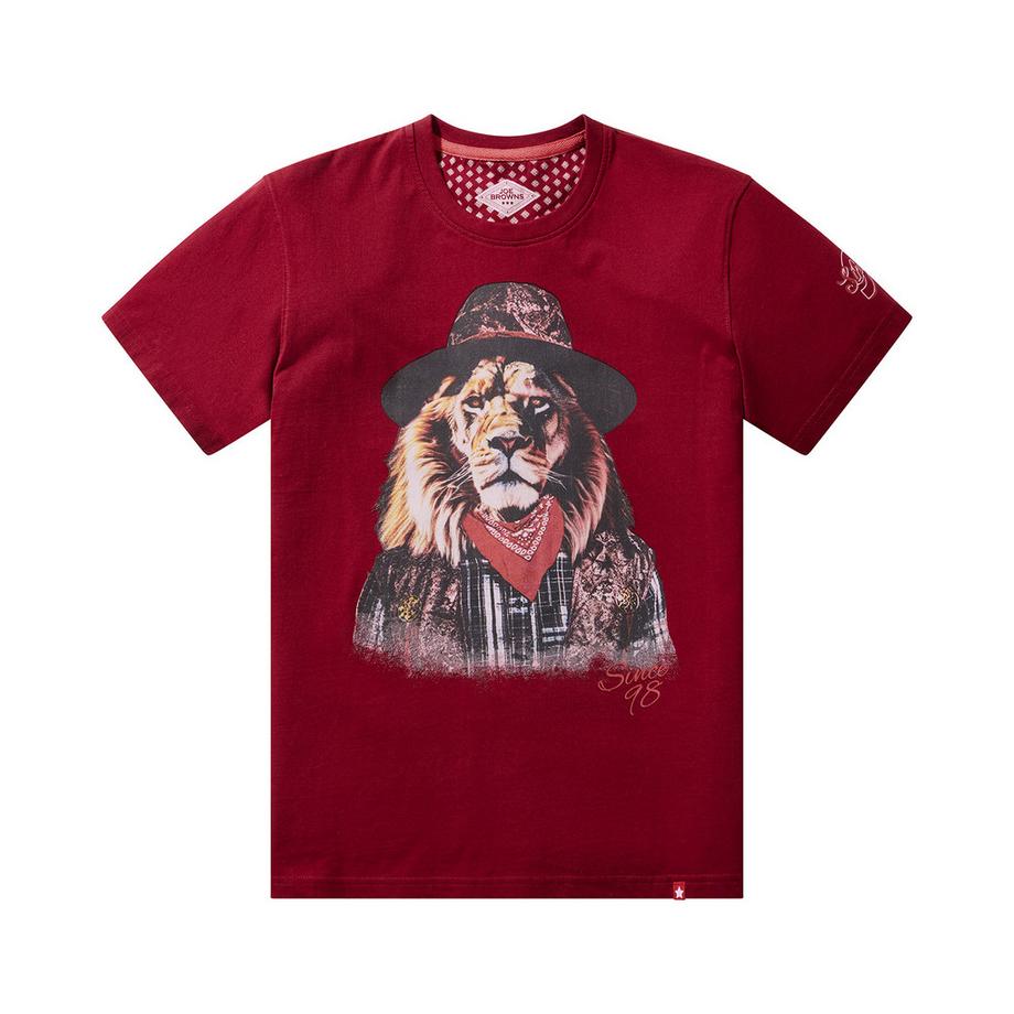 Joe Browns T-Shirt Western Stil Löwenmotiv  