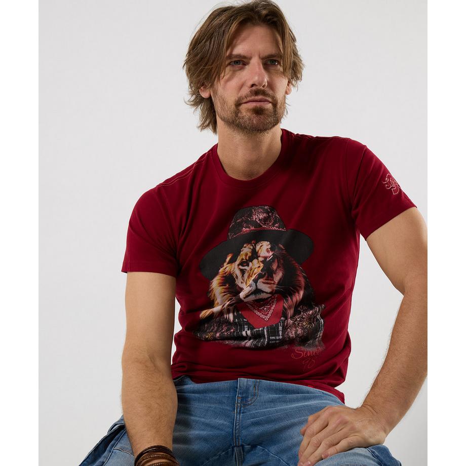 Joe Browns T-Shirt Western Stil Löwenmotiv  