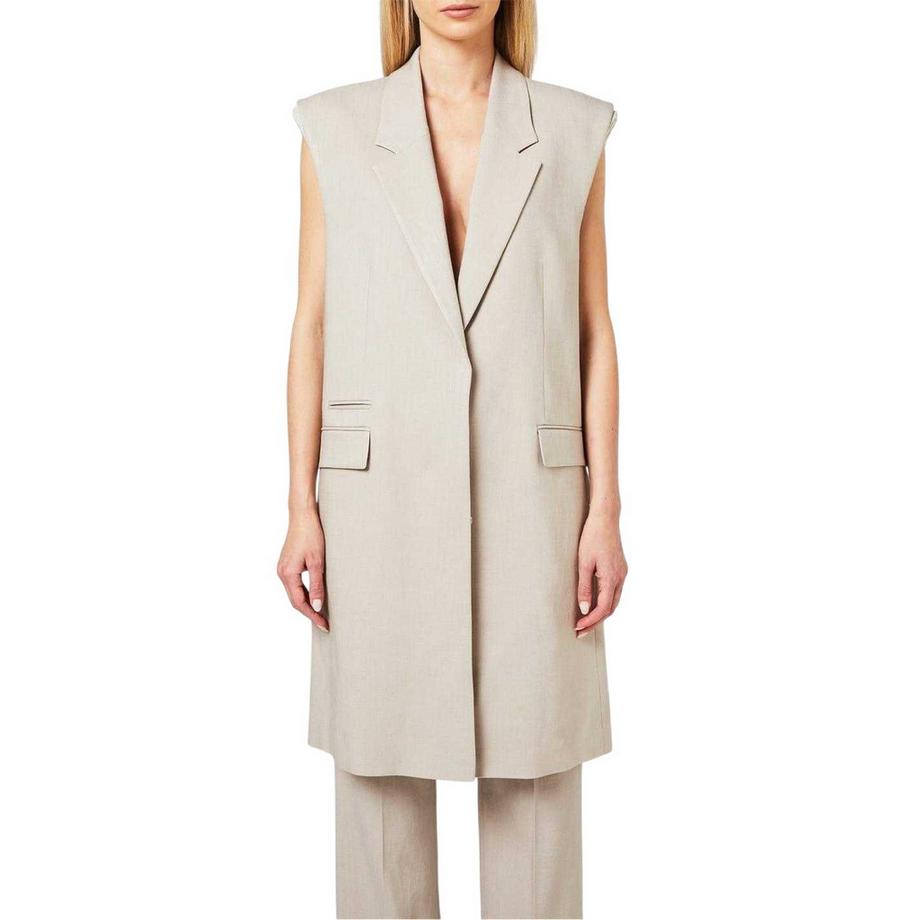 BOSS Blazer Lungo Senza Maniche Jewela Collo a Tacca  