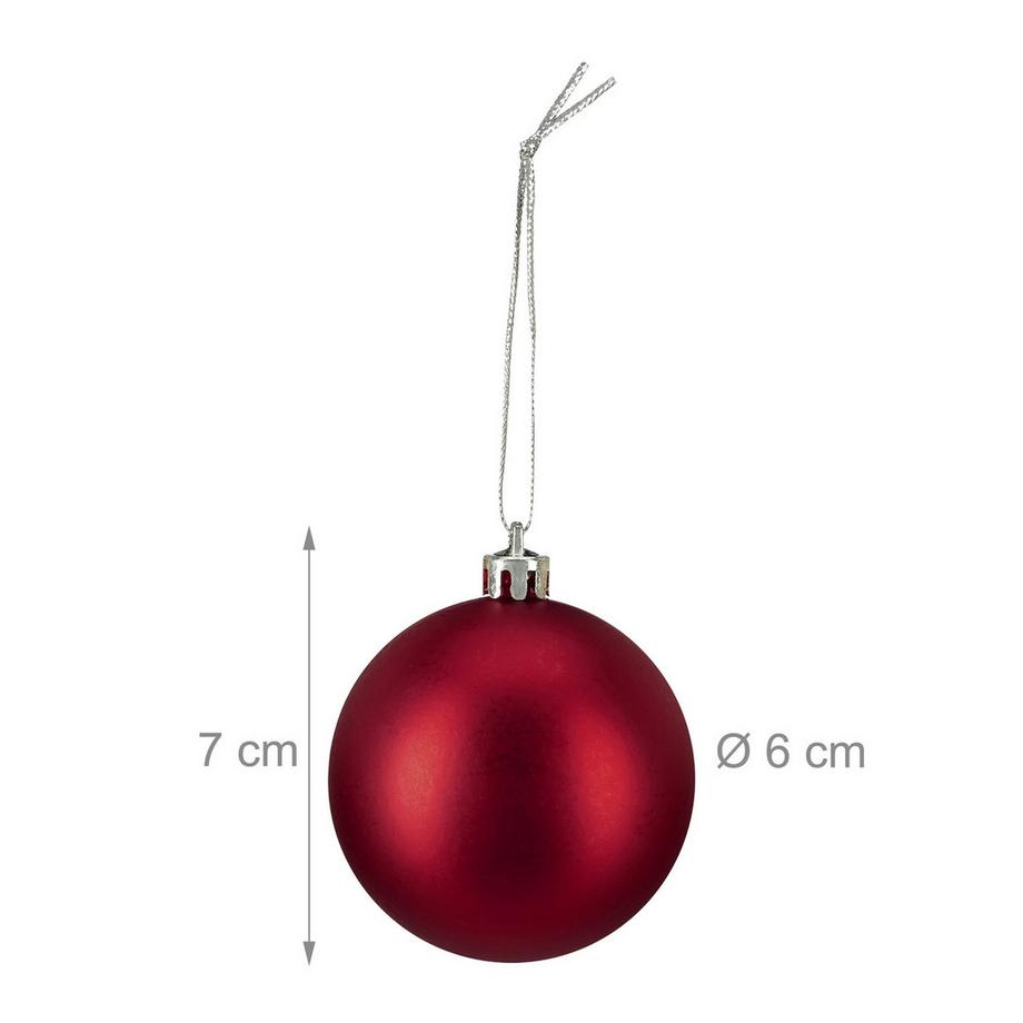Northix Lot de 50 boules de Noël  