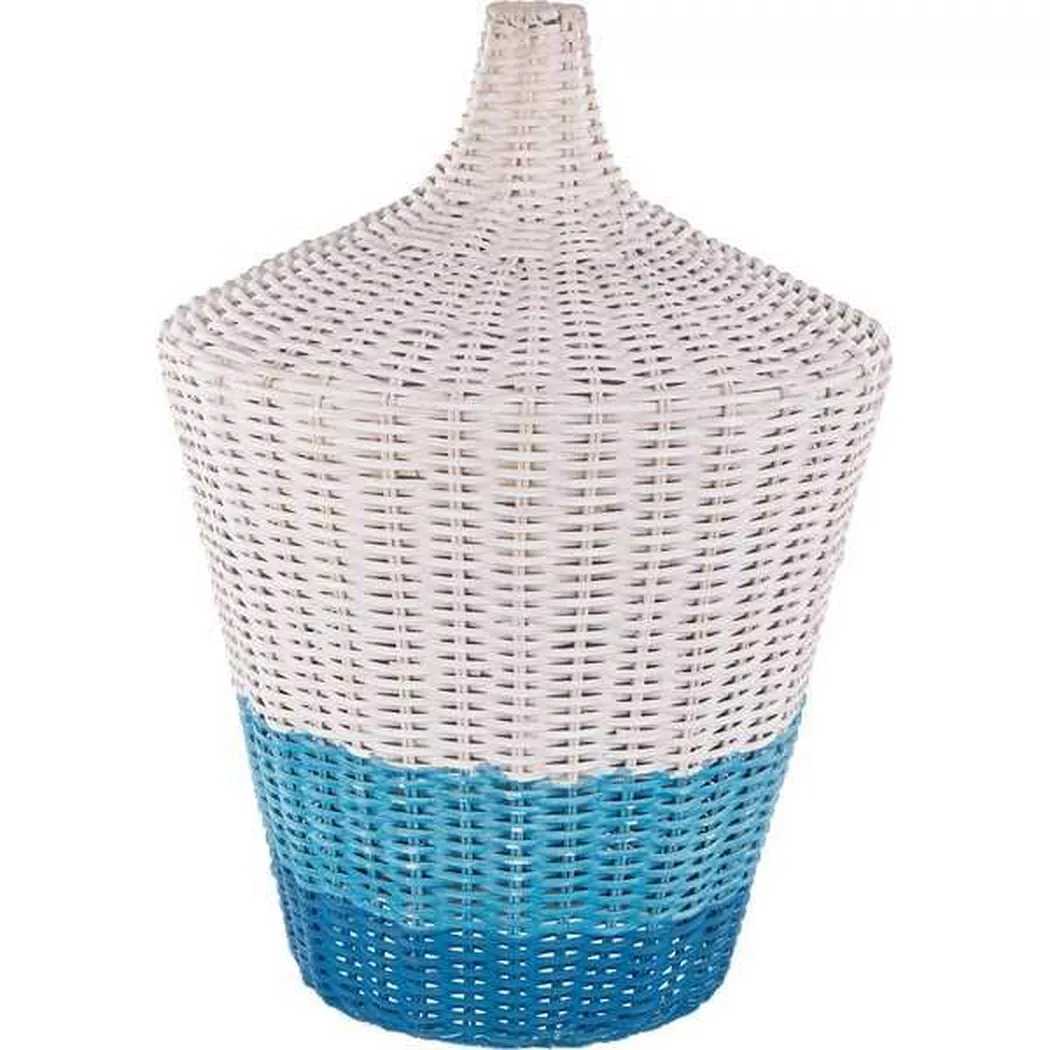 mutoni – Tischleuchte Sky Rattan Blau Hell, One Size,