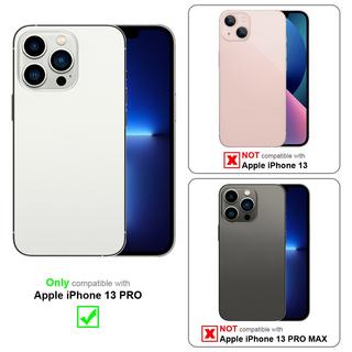 Cadorabo  Housse compatible avec Apple iPhone 13 PRO - Coque de protection bicolore en silicone TPU et dos en verre trempé 