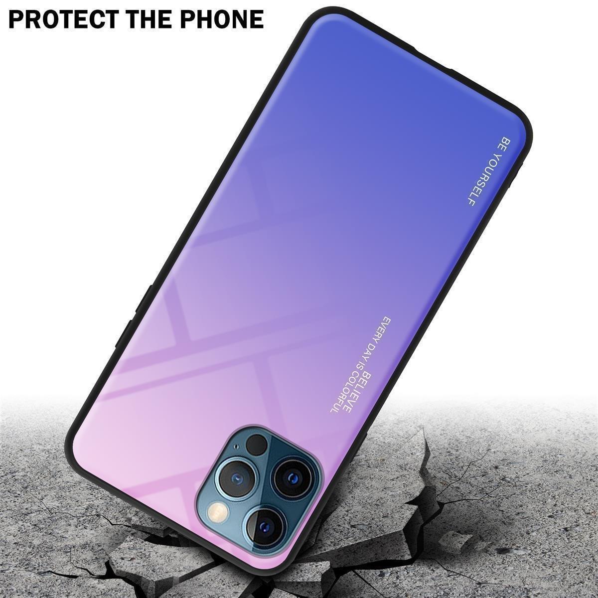 Cadorabo  Housse compatible avec Apple iPhone 13 PRO - Coque de protection bicolore en silicone TPU et dos en verre trempé 