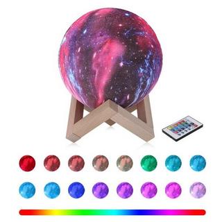 Cover-Discount  Lampada a LED multicolore della luna 3D 8CM Universe 