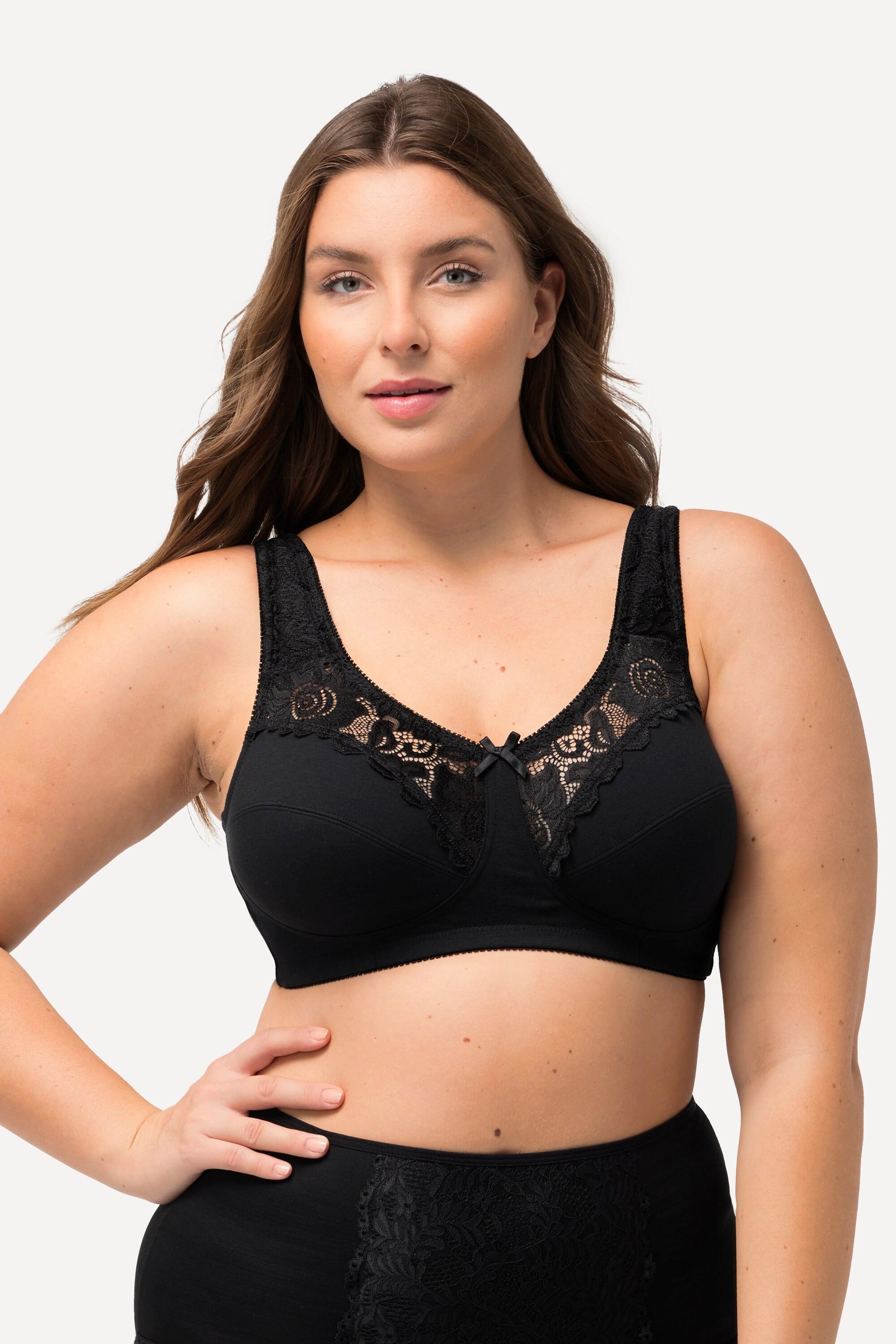 Ulla Popken  Soutien-gorge de maintien Kelly. Modèle sans armatures, dentelle - bonnets C-E 