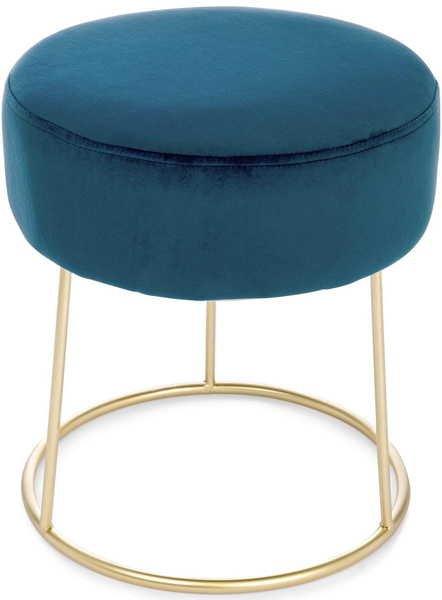 mutoni Pouf Clarissa Blu scuro 35x35  