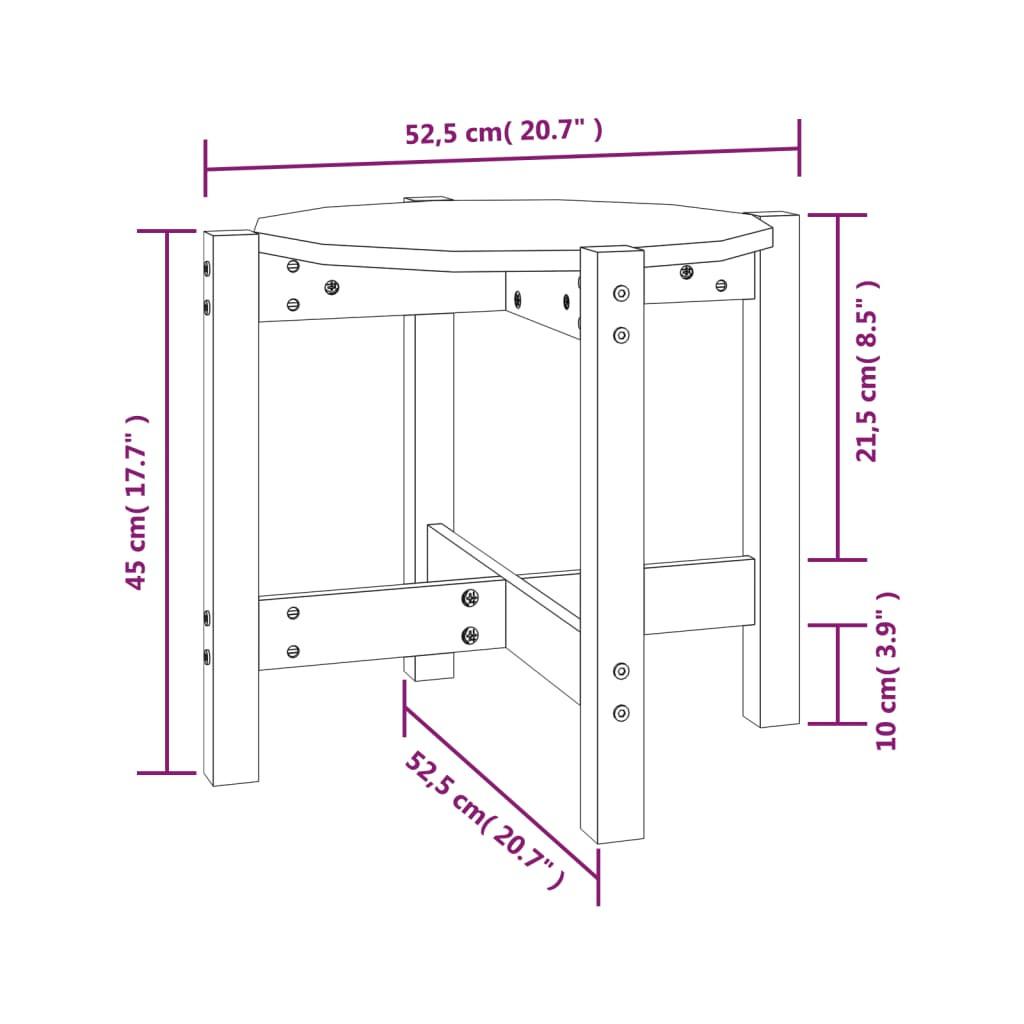 VidaXL Table basse bois de pin  