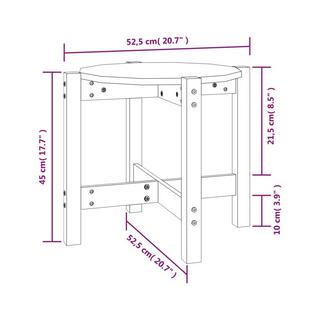 VidaXL Table basse bois de pin  