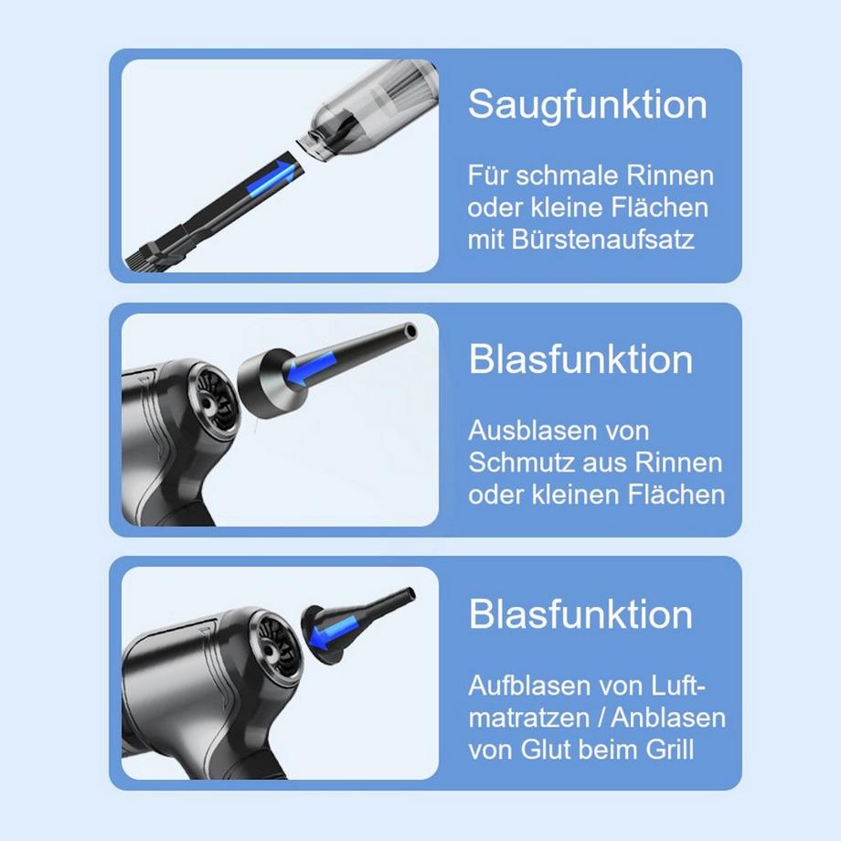 FitLife Handsauger mit Blasfunktion  