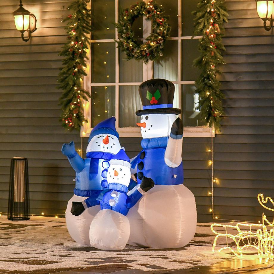 HOMCOM Aufblasbarer Schneemann  