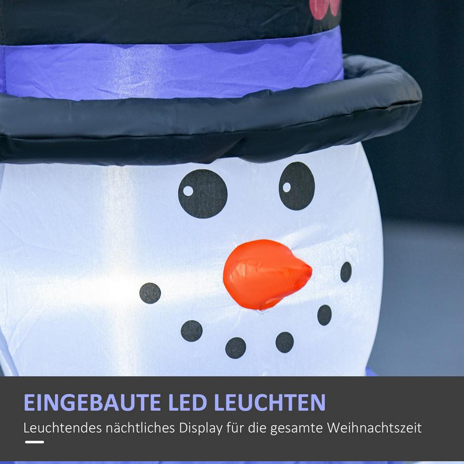 HOMCOM Aufblasbarer Schneemann  