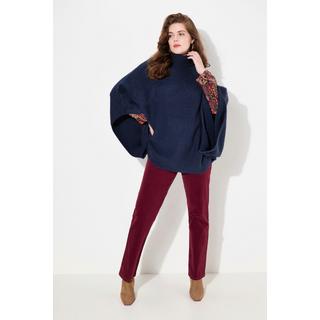 Ulla Popken Poncho Rollkragen Oversized Halbarm  