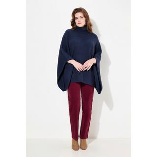Ulla Popken Poncho Rollkragen Oversized Halbarm  