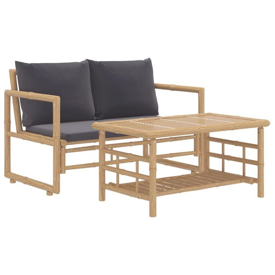 Garten-lounge-set bambus