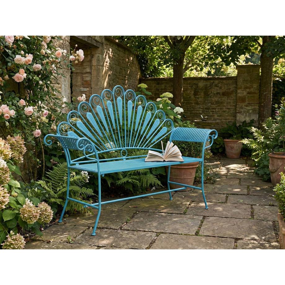 Beliani Gartenbank aus Eisen  PAVIA  