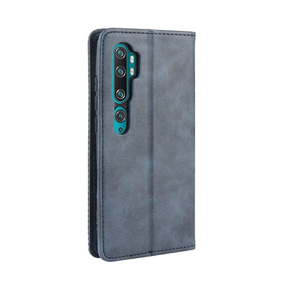 Cover-Discount  Xiaomi Mi Note 10 / 10 Pro - Stand Flip Case Hülle Dunkelblau 