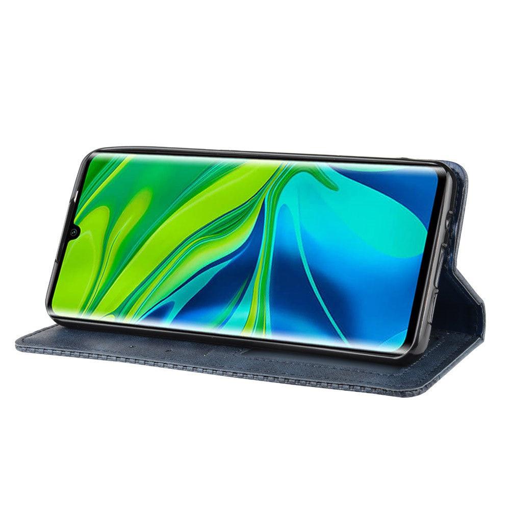 Cover-Discount  Xiaomi Mi Note 10 / 10 Pro - Stand Flip Case Hülle Dunkelblau 