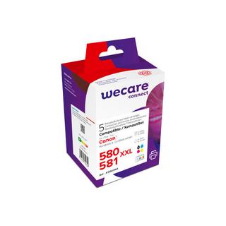 wecare  WECARE Multipack XXL rebuilt BKCMY CLI-581XXLPACKWE zu Canon Pixma TS6150 7ml 