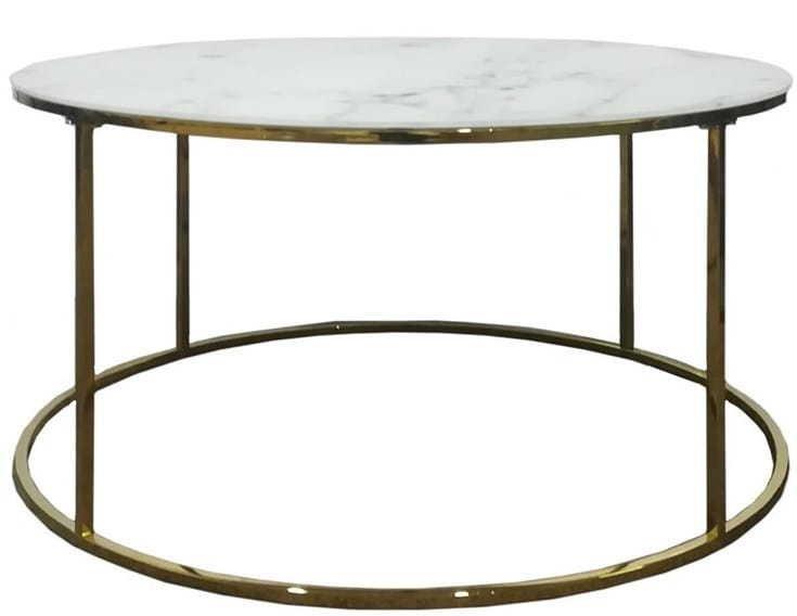 mutoni Table basse casino couleur or  