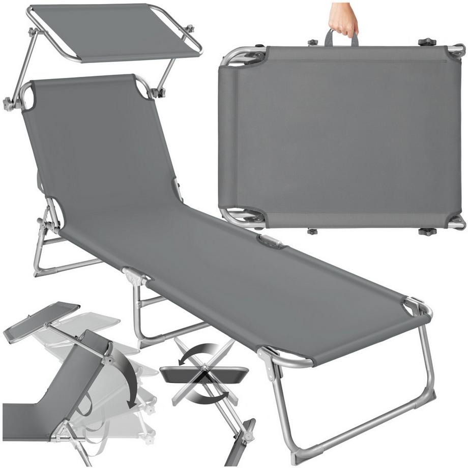 Tectake Lettino prendisole   pieghevole  