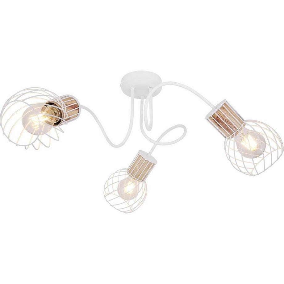 mutoni Deckenleuchte Luise Metall weiss 3xE27  