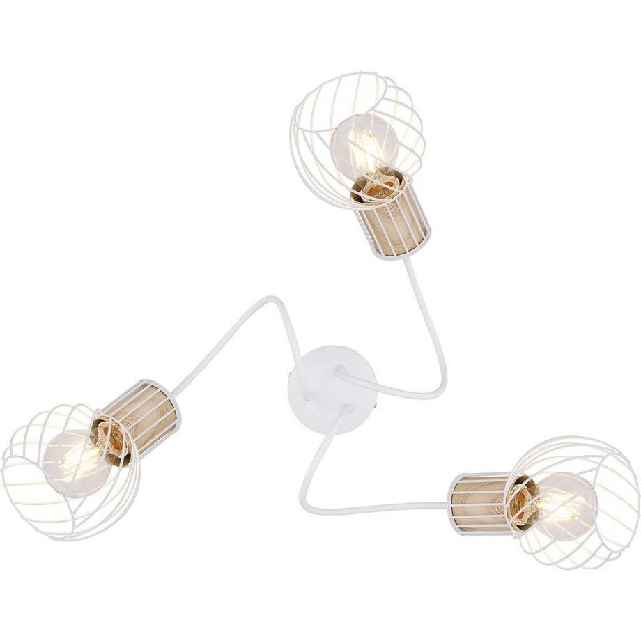 mutoni Deckenleuchte Luise Metall weiss 3xE27  