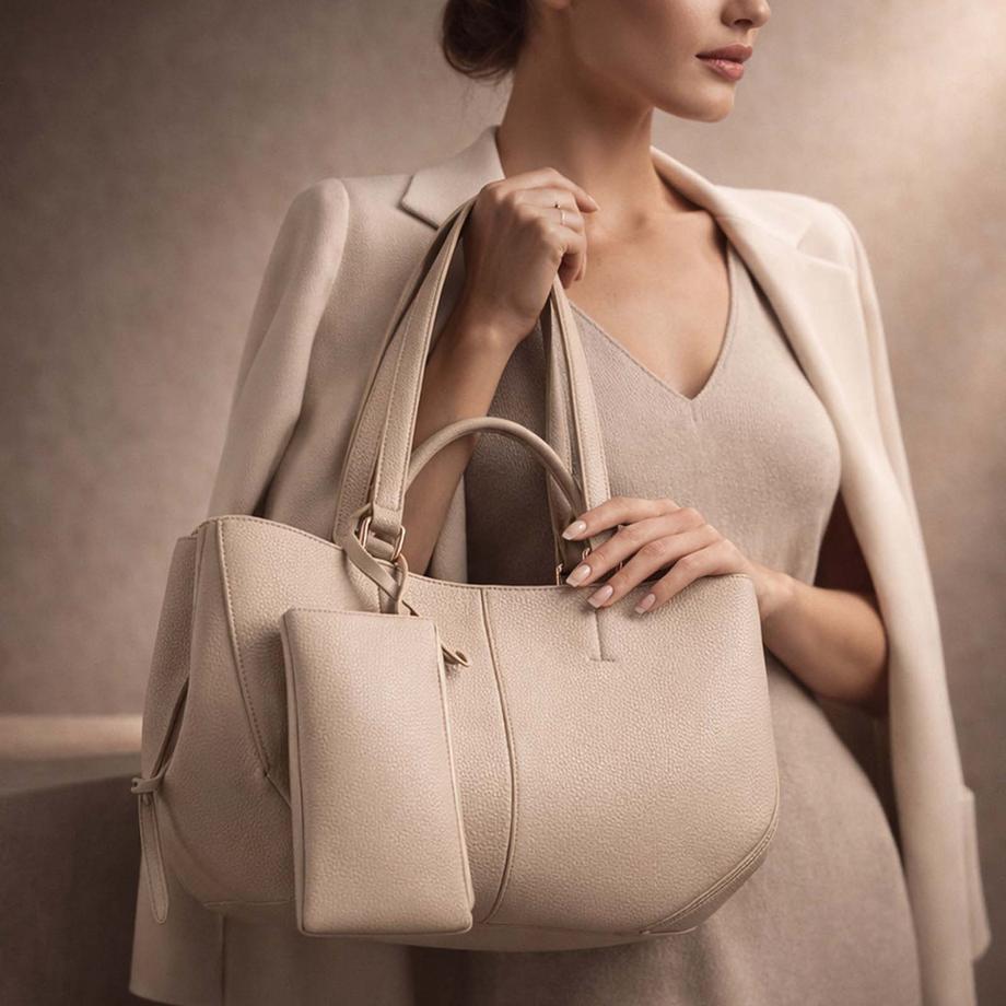 Gallantry Einkaufstasche mit Clutch Reissverschluss  