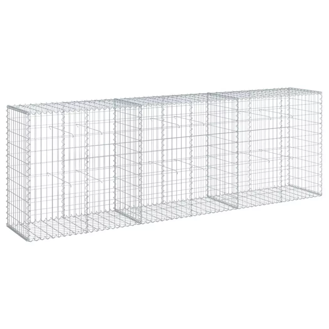 VidaXL - Panier gabion fer, One Size, Argent