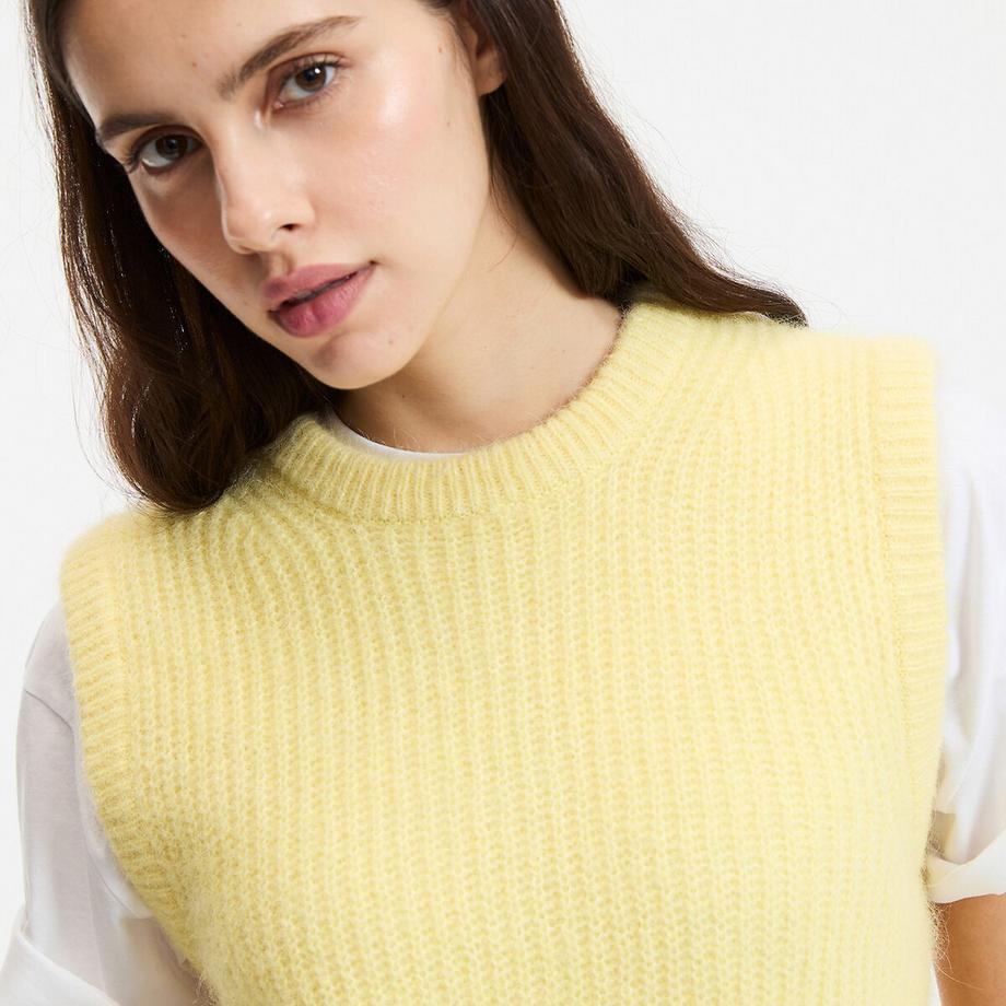 La Redoute Collections Gilet in filato misto alpaca  