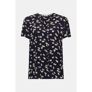 ESPRIT Chemisier à motif floral Manches courtes  