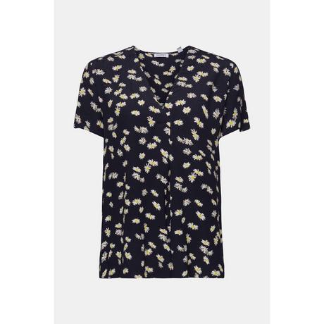 ESPRIT Chemisier à motif floral Manches courtes  