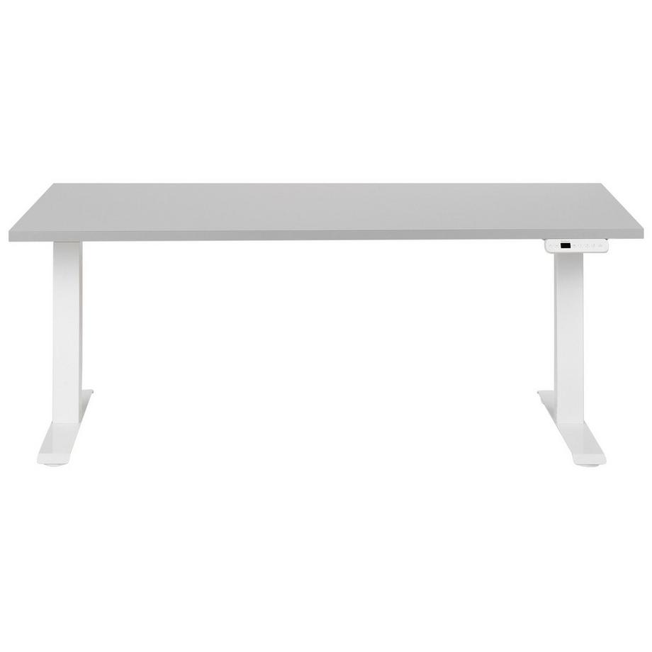 Beliani Bureau réglable en hauteur électriquement en Panneau de particules de bois Moderne DESTINES  