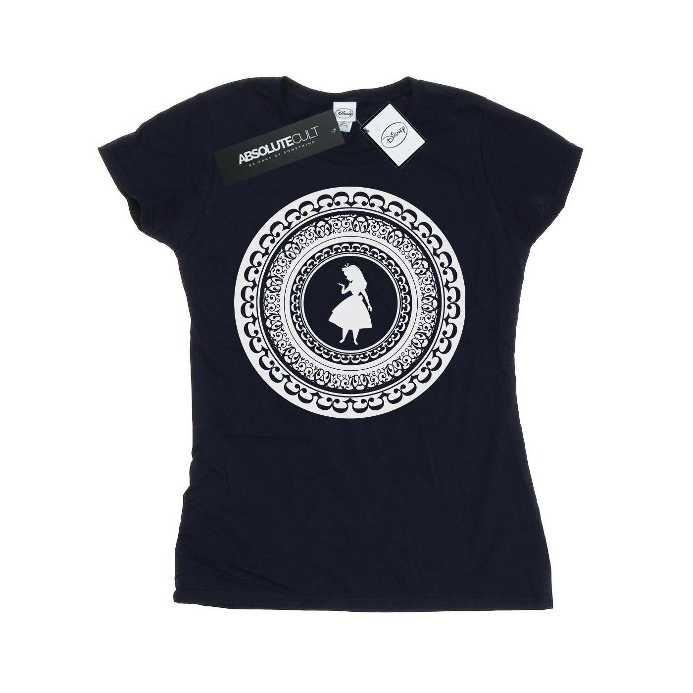 Image of Alice In Wonderland Circle Tshirt Damen Marine XL