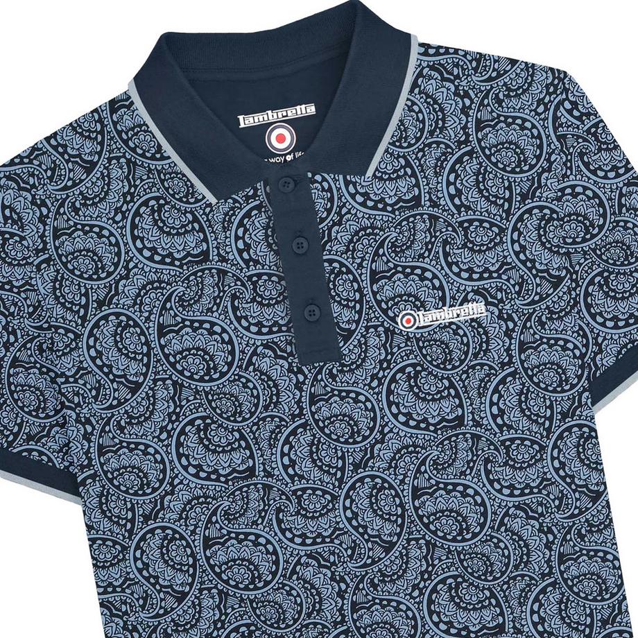 Lambretta Polo Imprimé Paisley  