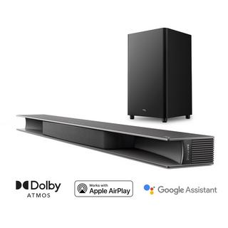 TCL  TCL 9 Series Soundbar TS9030 Dolby Atmos 3.1 con subwoofer wireless per TV compatibile con Google Assistant & Apple Airplay (tecnologia RayDanz, Chromecast integrato, HDMI ARC, kit montaggio a parete incluso, telecomando, tre modalità di suoo) 