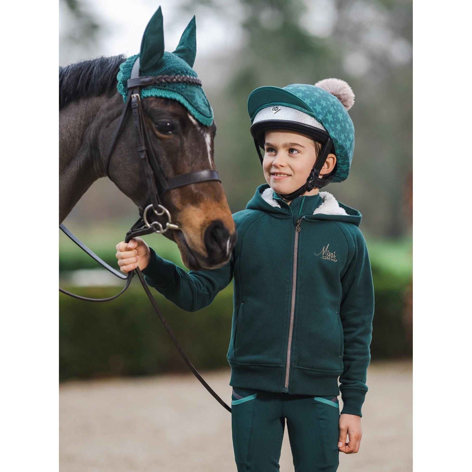 LeMieux  felpa con cappuccio da equitazione foderata in sherpa per bambina mini lily 