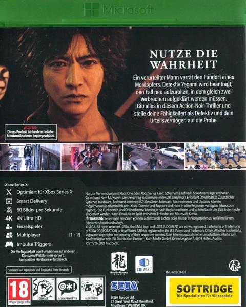 SEGA  Lost Judgement (Smart Delivery) 