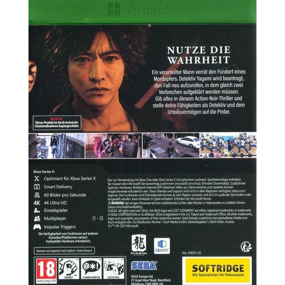 SEGA  Lost Judgement (Smart Delivery) 