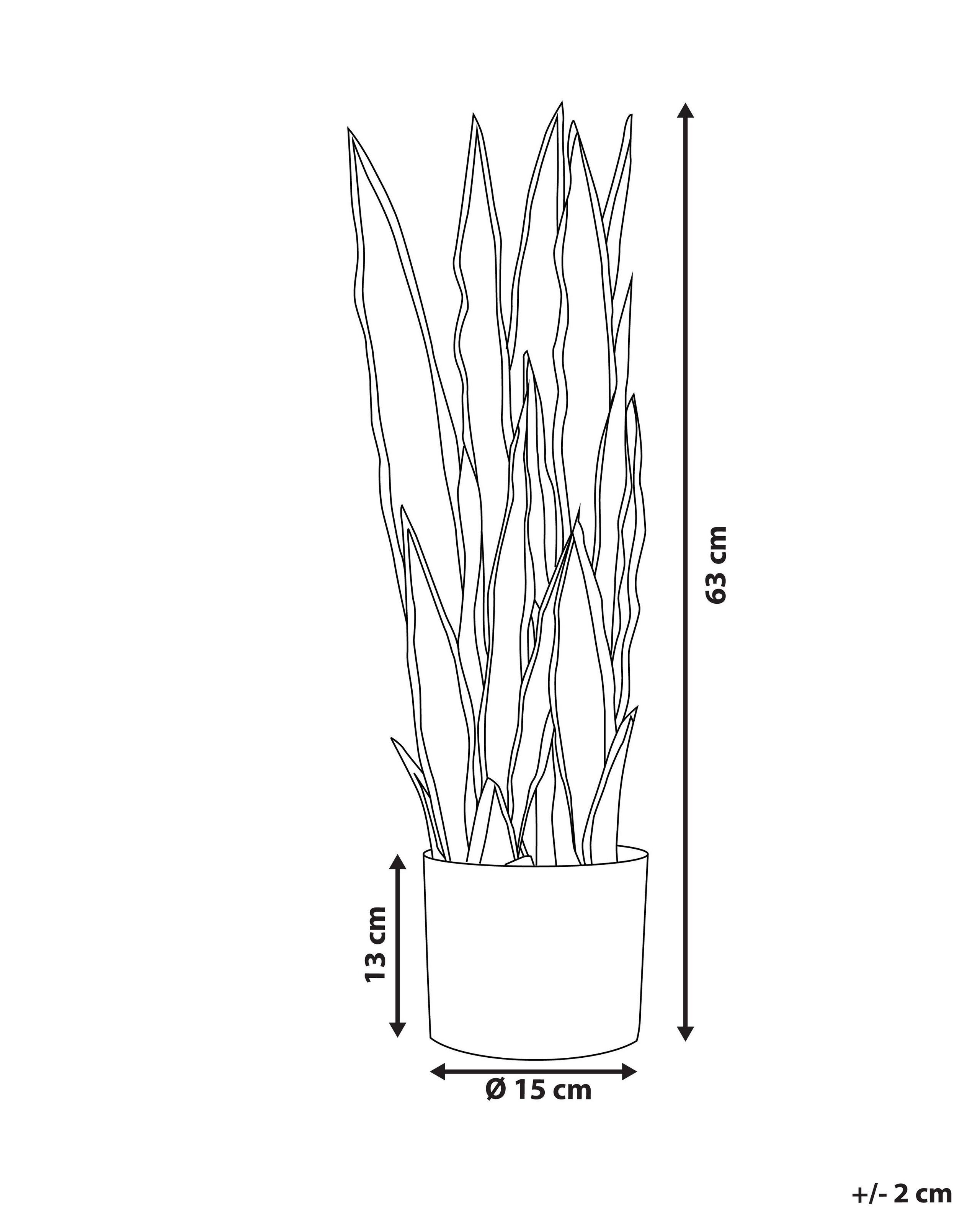 Beliani Plante artificielle en Matière synthétique SNAKE PLANT  