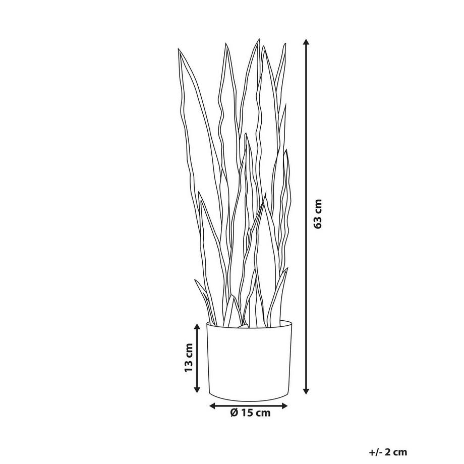Beliani Plante artificielle en Matière synthétique SNAKE PLANT  