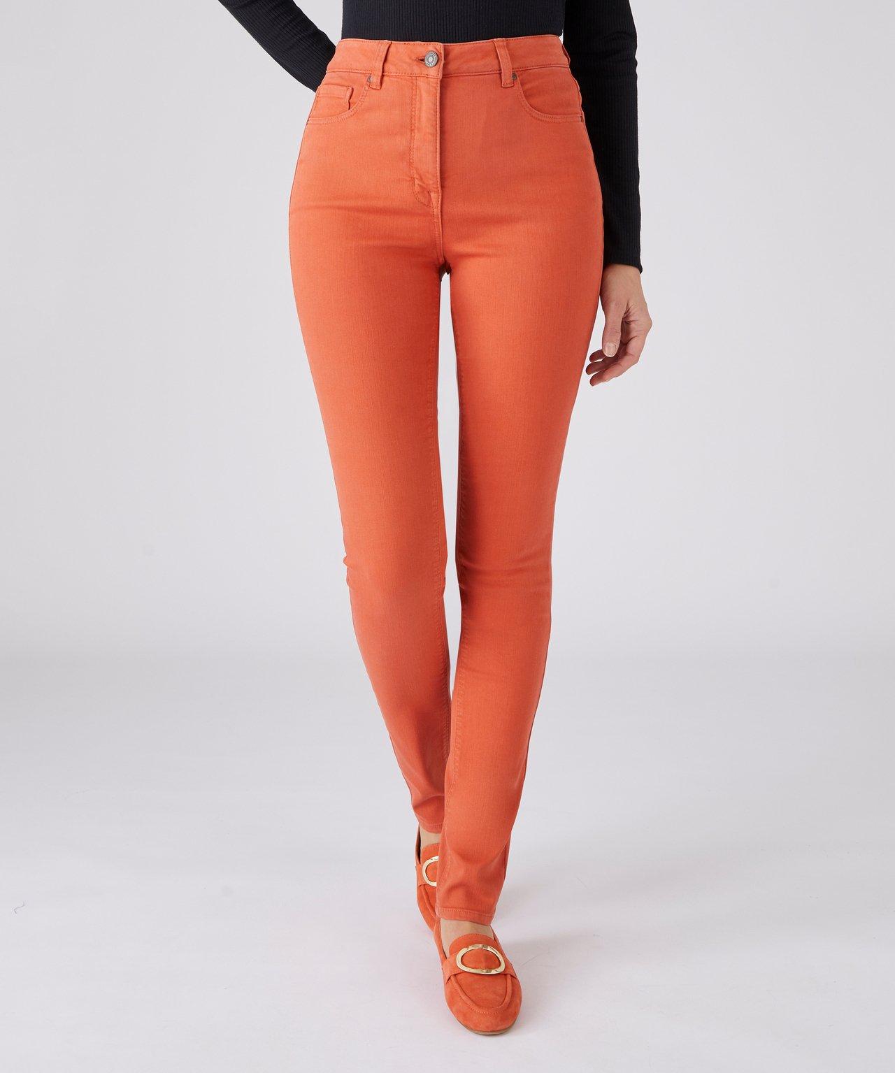 Image of Slim-jeans, Perfect Fit By . Damen Orange 42