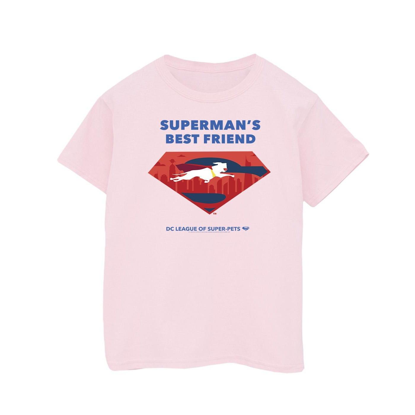 Image of Dc League Of Superpets Superman's Best Friend Tshirt Mädchen Pink 104