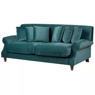 Beliani 3 Sitzer Sofa aus Samtstoff Glamourös EIKE  
