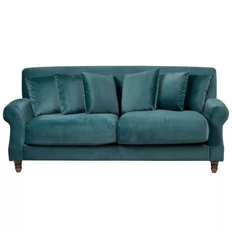 Beliani 3 Sitzer Sofa aus Samtstoff Glamourös EIKE  